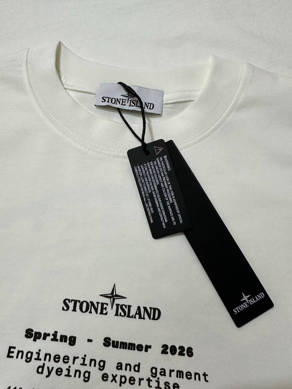 Stone Island Spring Summer 2026 Archive Text Print Long Sleeve Tee - 2 Colors