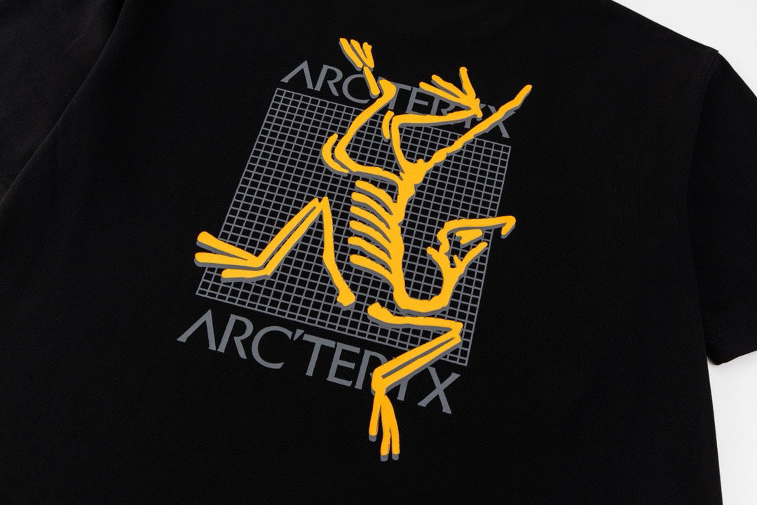 Arc'teryx Fossil Bird Grid‑Background Back Print SS T‑Shirt