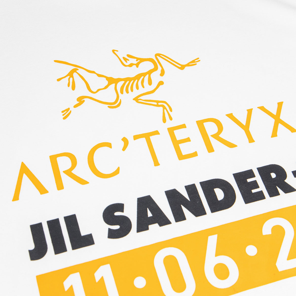 Arc'teryx x Jil Sander Co-Branded Date Print Unisex T-Shirt