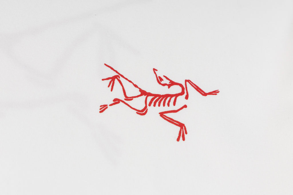 Arc'teryx Red Bird Logo Crew Neck Short‑Sleeve T‑Shirt, Unisex Relaxed Fit Tee