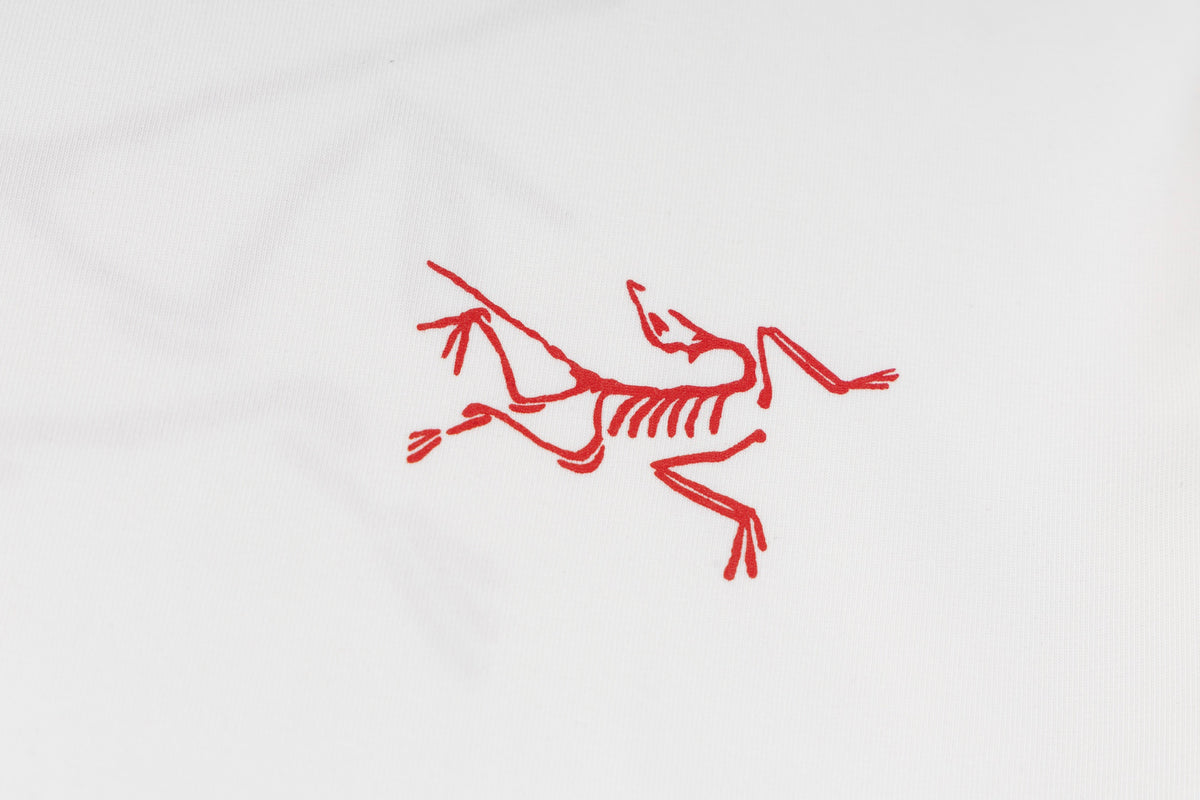 Arc'teryx Red Bird Logo Crew Neck Short‑Sleeve T‑Shirt, Unisex Relaxed Fit Tee