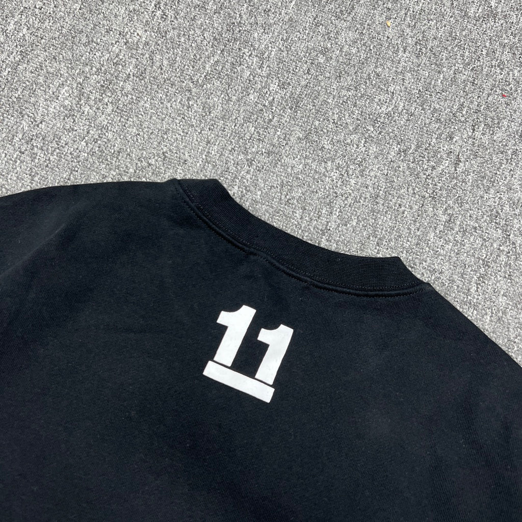 BAPE 11th Anniversary Ink Wash Camo Ape Head "By Bathing Ape" Crewneck Sweatshirt - Gray / Black