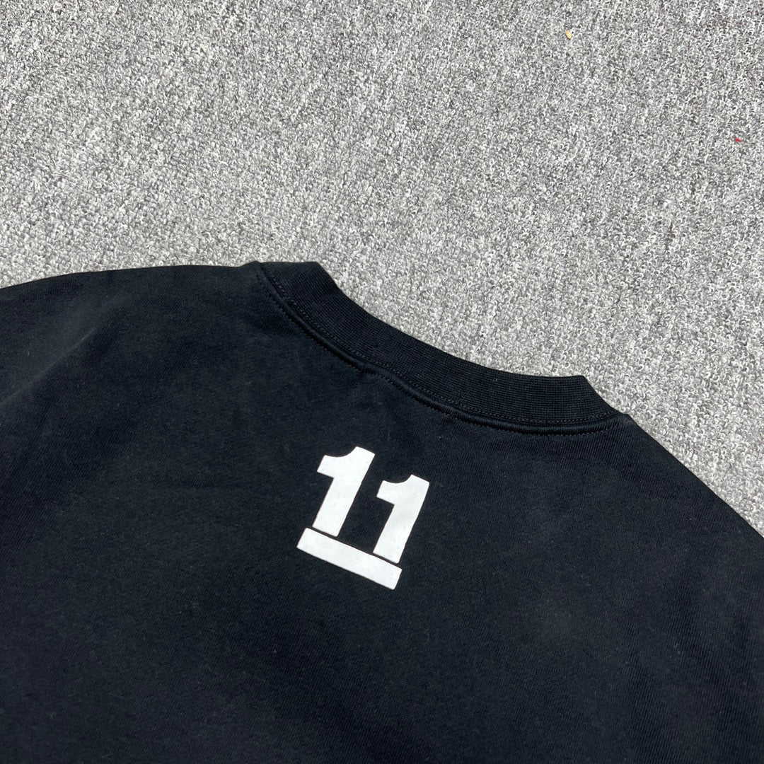 BAPE 11th Anniversary Ink Wash Camo Ape Head "By Bathing Ape" Crewneck Sweatshirt - Gray / Black