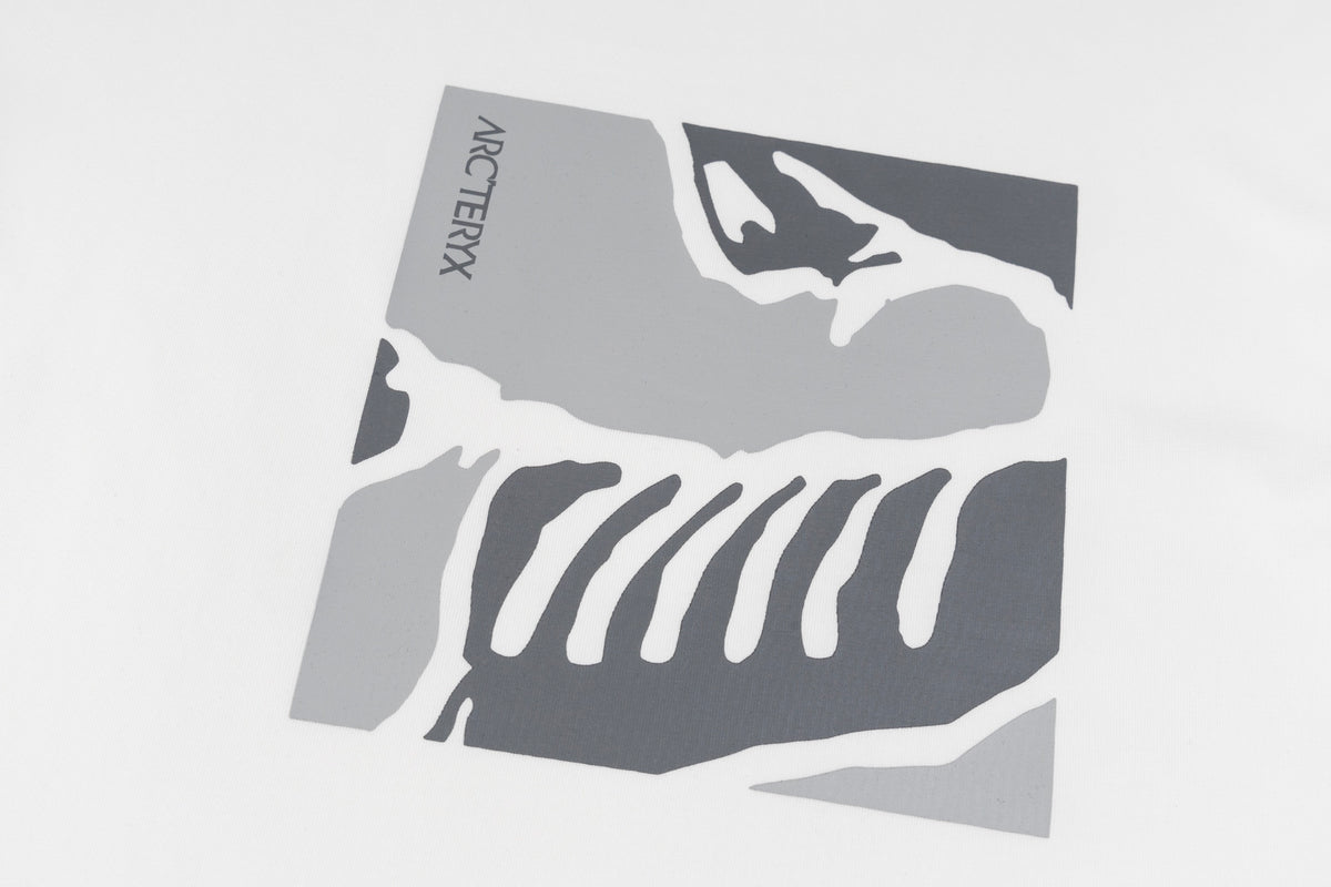 Arc'teryx Square Bird Skeleton Graphic Crew Neck Short‑Sleeve T‑Shirt, Unisex Relaxed Fit Tee
