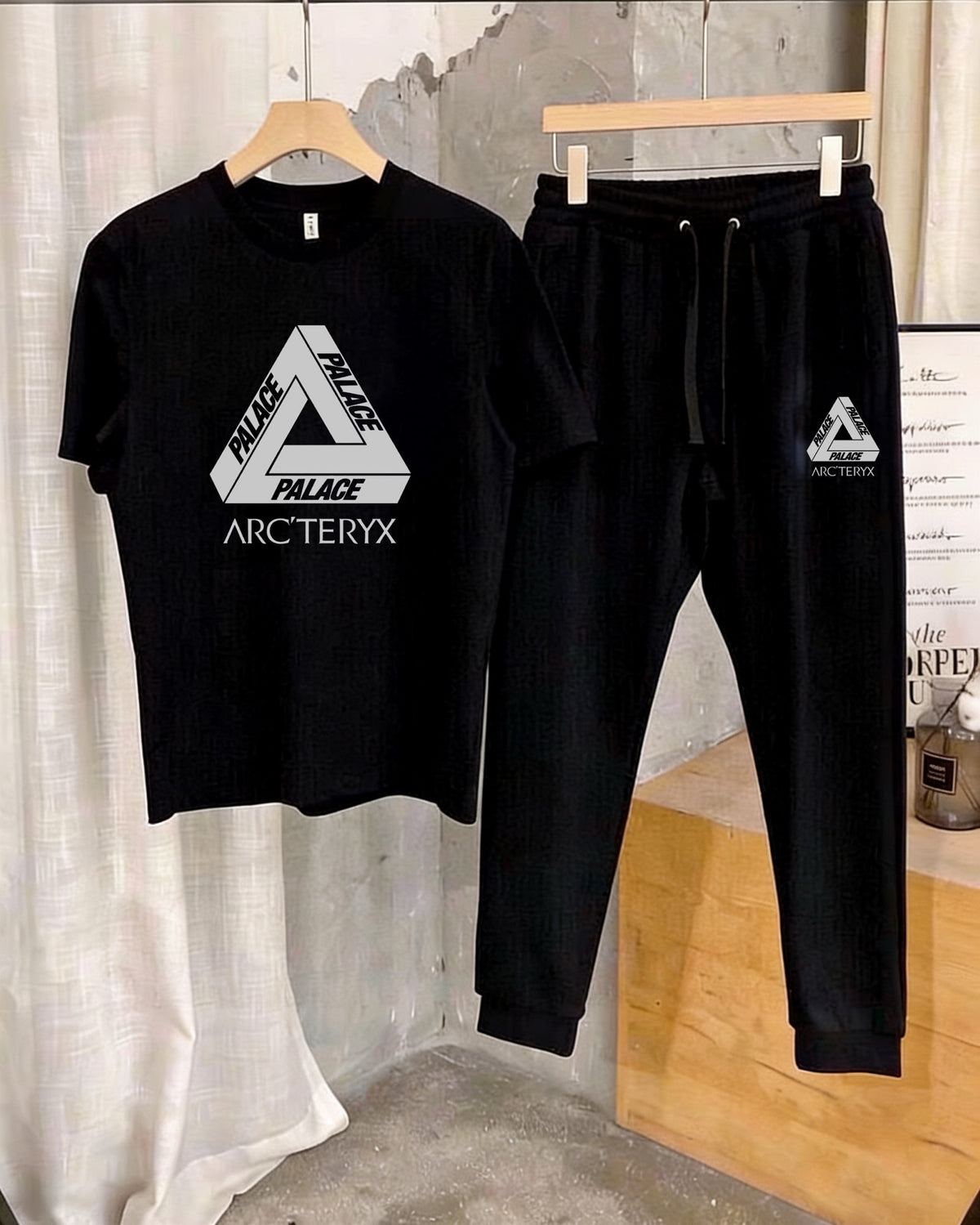 Palace × Arc'teryx Triangle Graphic T‑Shirt & Jogger Pants Set Unisex
