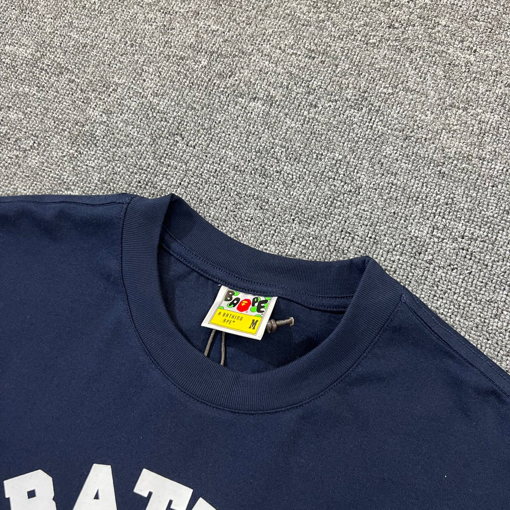 BAPE SS25 Classic College Tee "A Bathing Ape" Arch Logo Oversized Heavyweight Unisex T-Shirt
