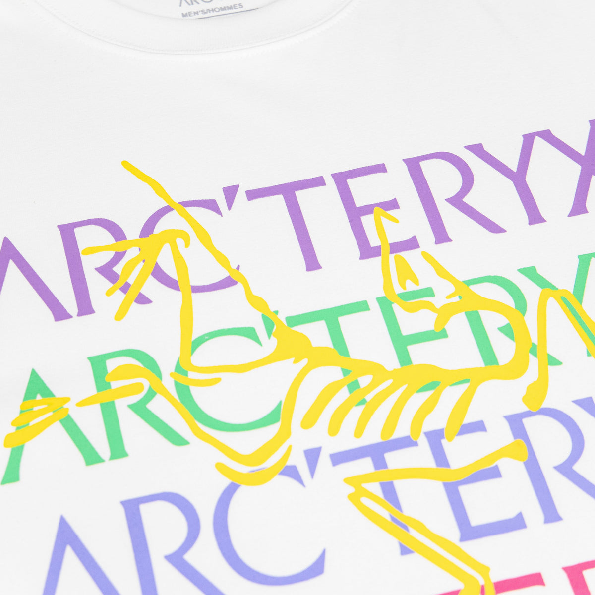 Arc'teryx Rainbow Multi-Color Logo Print Oversized T-Shirt