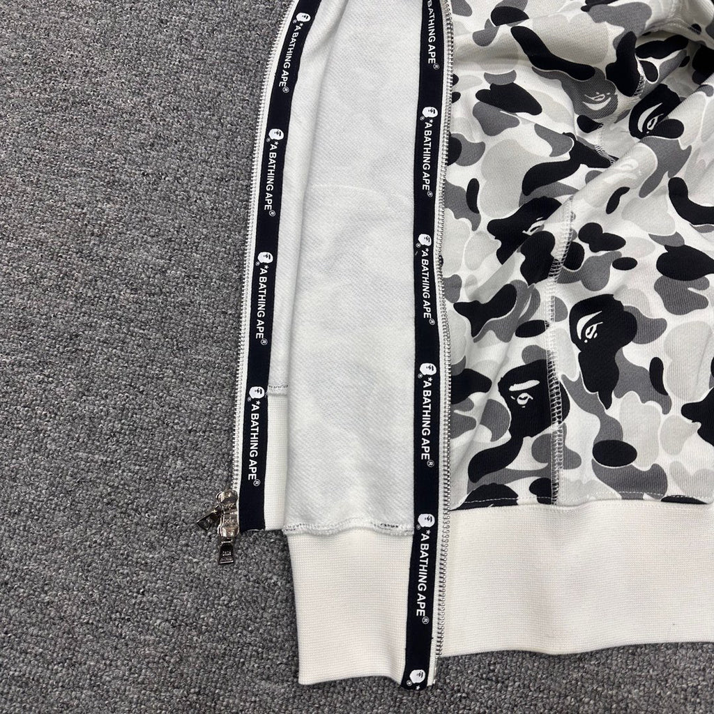 BAPE Macro City Camo Shark Full-Zip Double Hood Hoodie