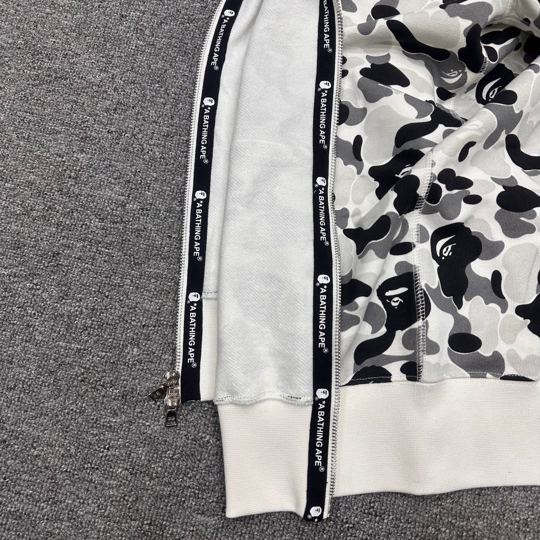 BAPE Macro City Camo Shark Full-Zip Double Hood Hoodie