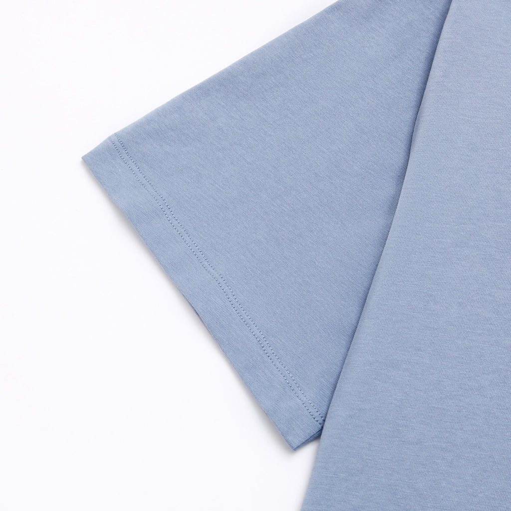 Stone Island Spring-Summer 2026 Engineering and Garment Dyeing Text Print Crew Neck T-Shirt