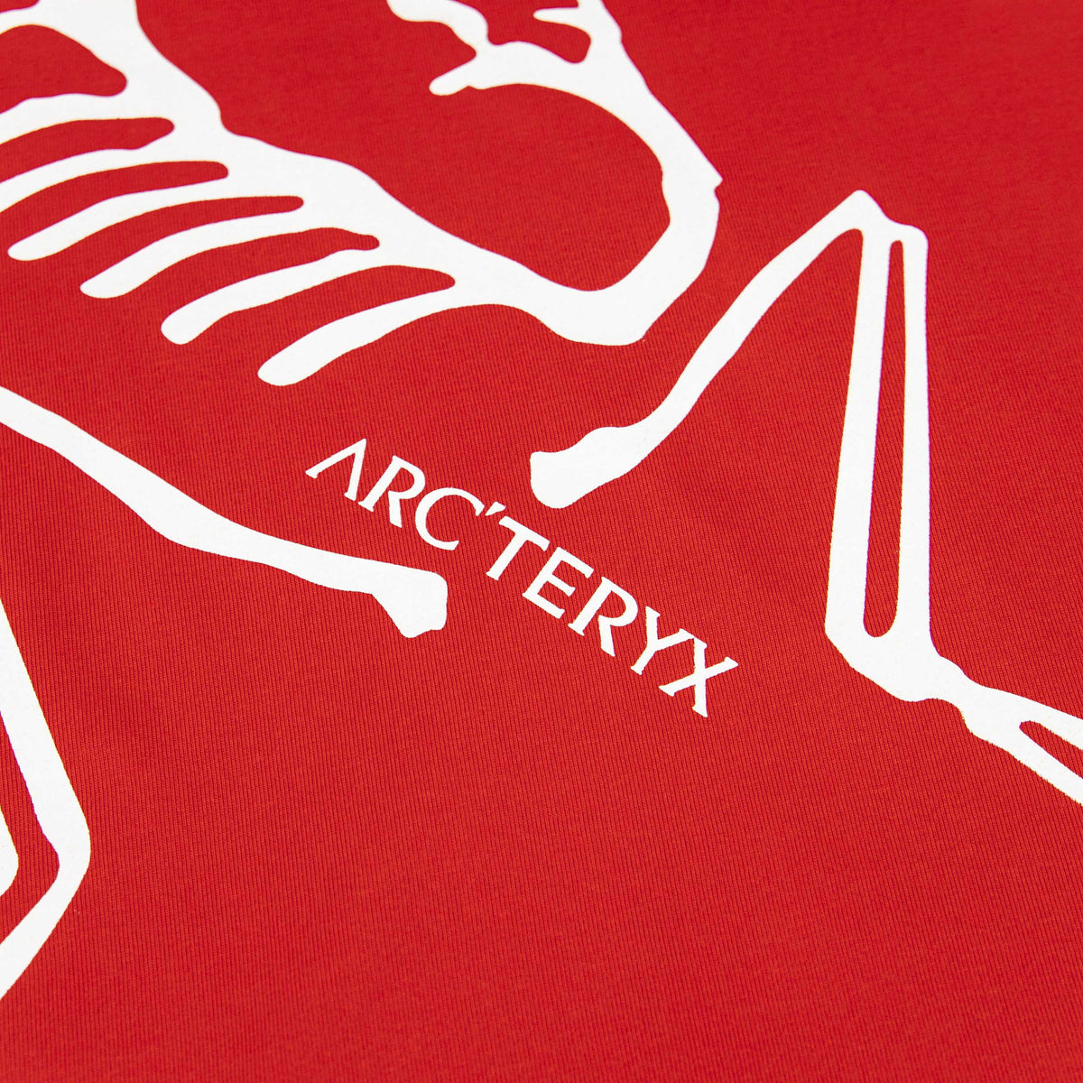 Arc'teryx ARC25FW Red Oversized Skeleton Bird Heavyweight Unisex T-Shirt