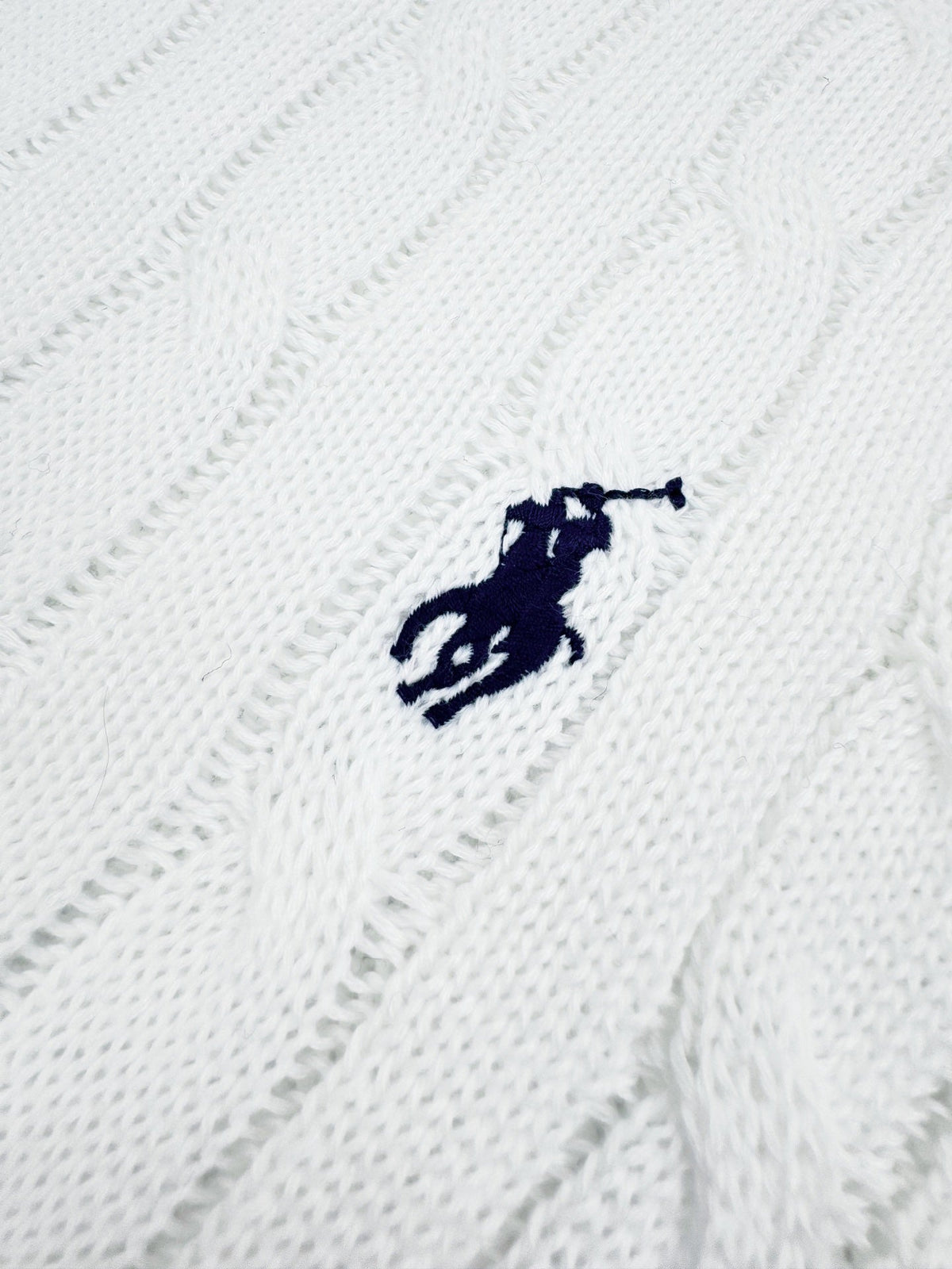 Ralph Lauren Men's Short‑Sleeve Cable‑Knit Crew Neck Sweater
