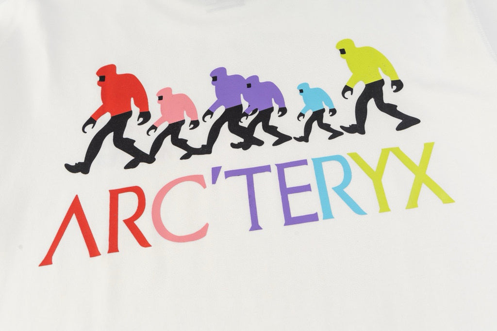 Arc'teryx Rainbow Logo Evolution‑Figure Back Graphic SS T‑Shirt