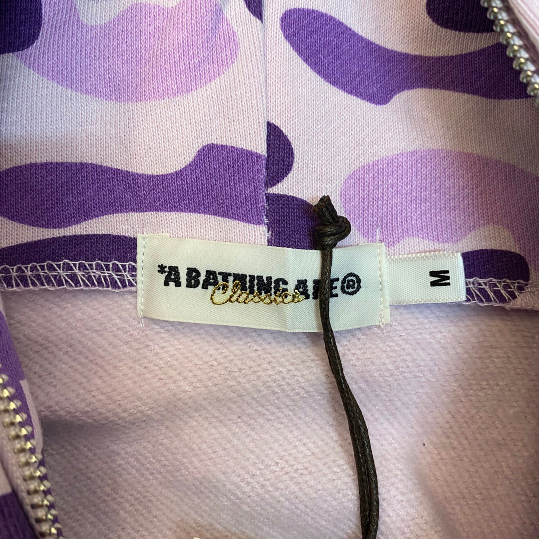 BAPE Taipei Exclusive Purple Color Camo Shark Full-Zip Hoodie