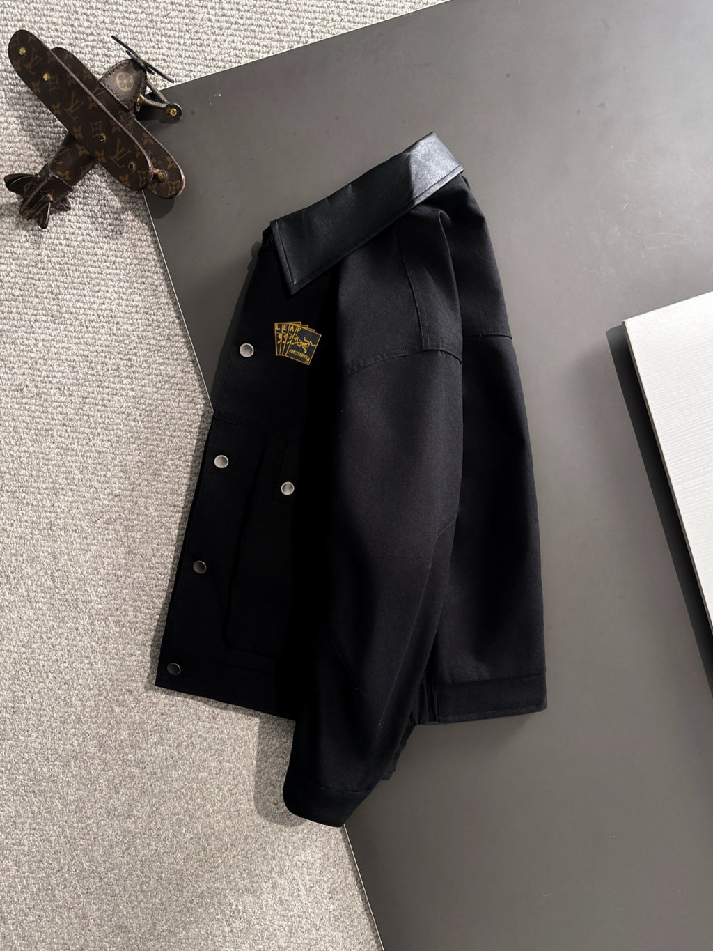 Arc'teryx LEAF Wool Blend Workwear Jacket with Leather Collar