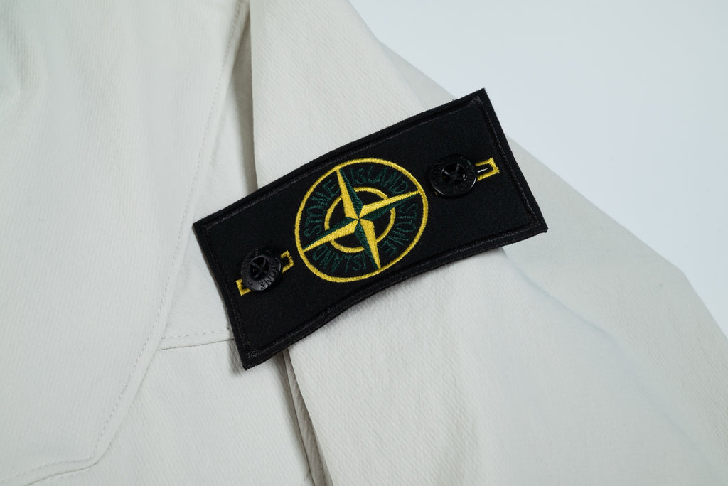 Stone Island Hooded Soft-Shell Jacket with Zip Pockets and Compass Badge