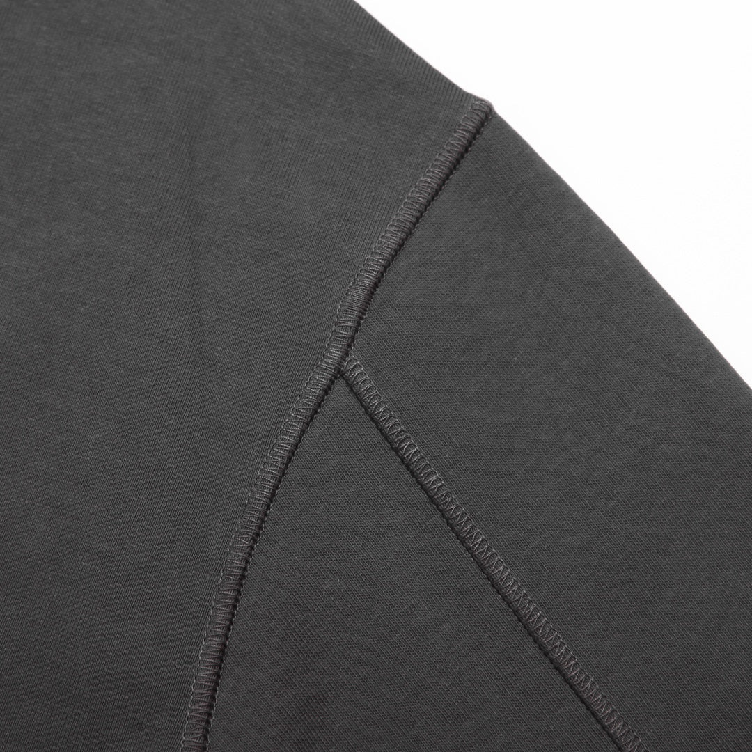 Stone Island Cotton Crew Neck Sweatshirt with Left Chest Name Patch and Right Sleeve Compass Badge Pocket