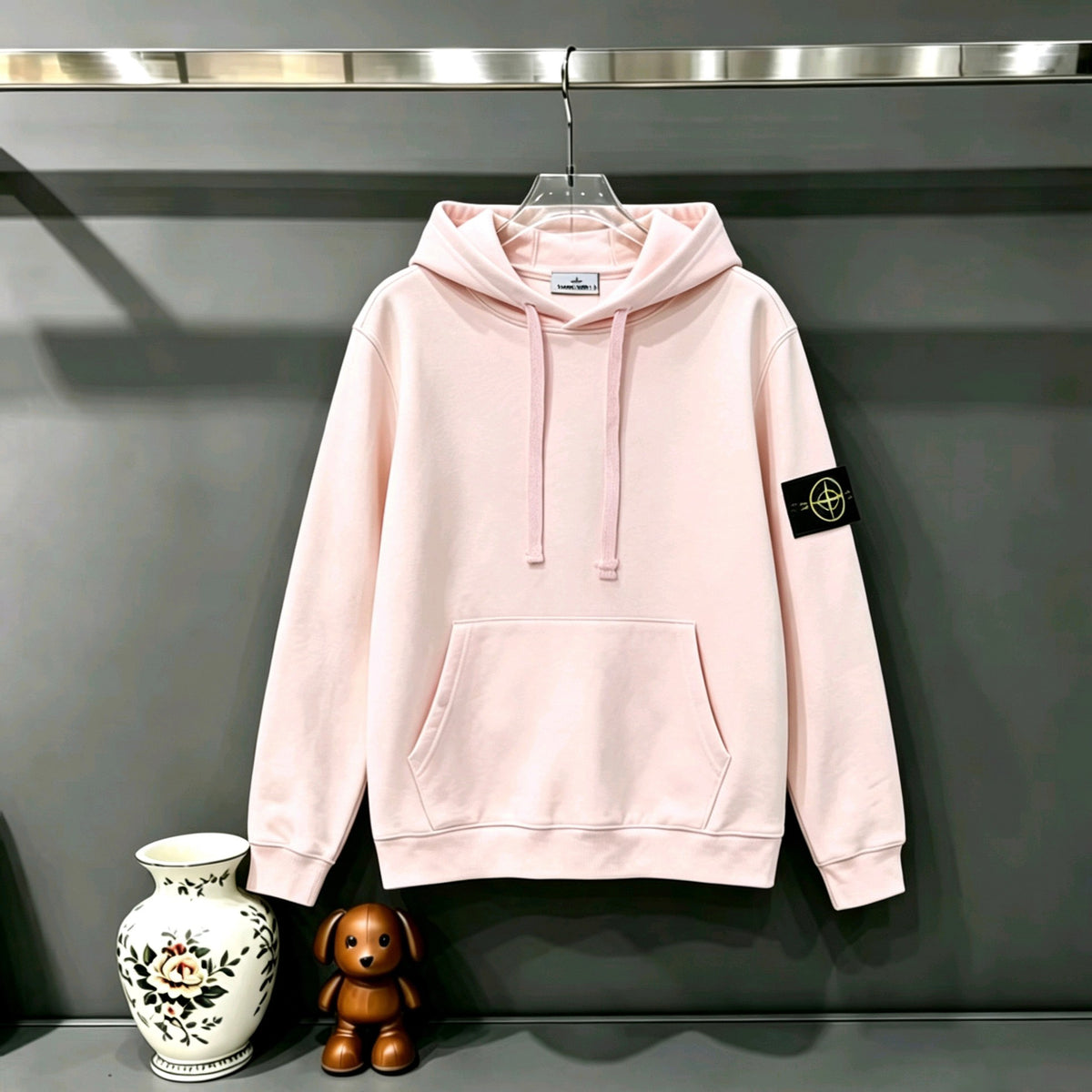 Stone Island Classic Compass Badge Pullover Hoodie Sweatshirt