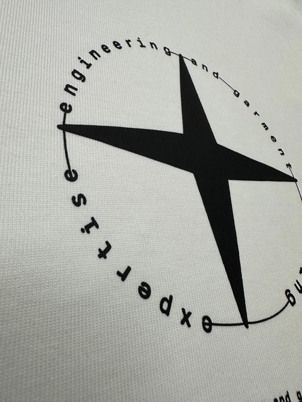 Stone Island Compass Graphic Print Crew Neck T-Shirt with Oversized Star and Brand Narrative