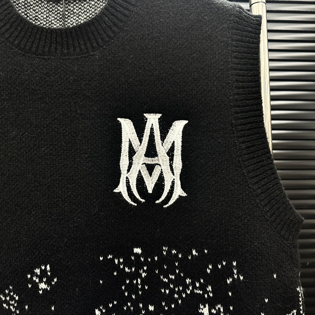 AMIRI MA Monogram Gradient Paisley Knit Vest