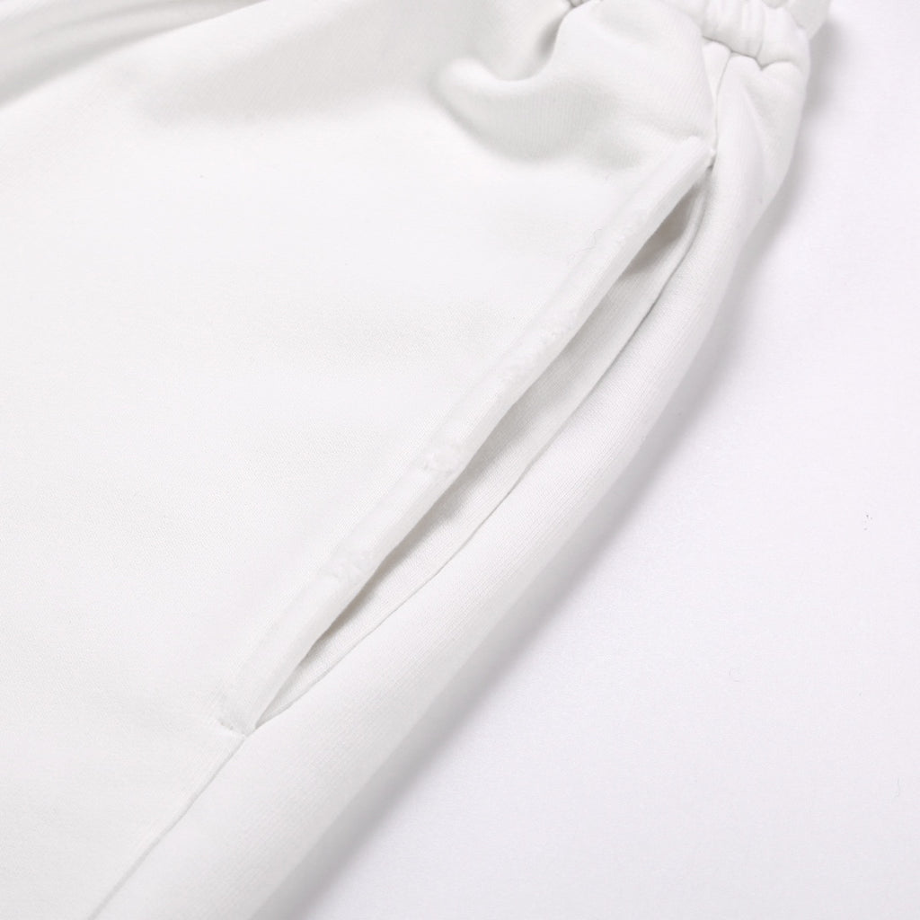 Stone Island Washed Cotton Fleece Shorts with Tonal Embroidered Compass Badge and Raw Cut Hem