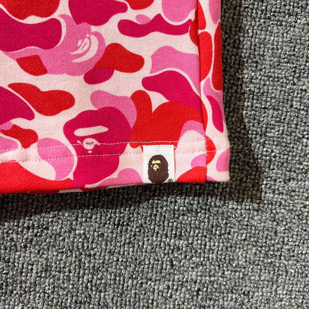 BAPE ABC Camo Shark Shorts - Pink