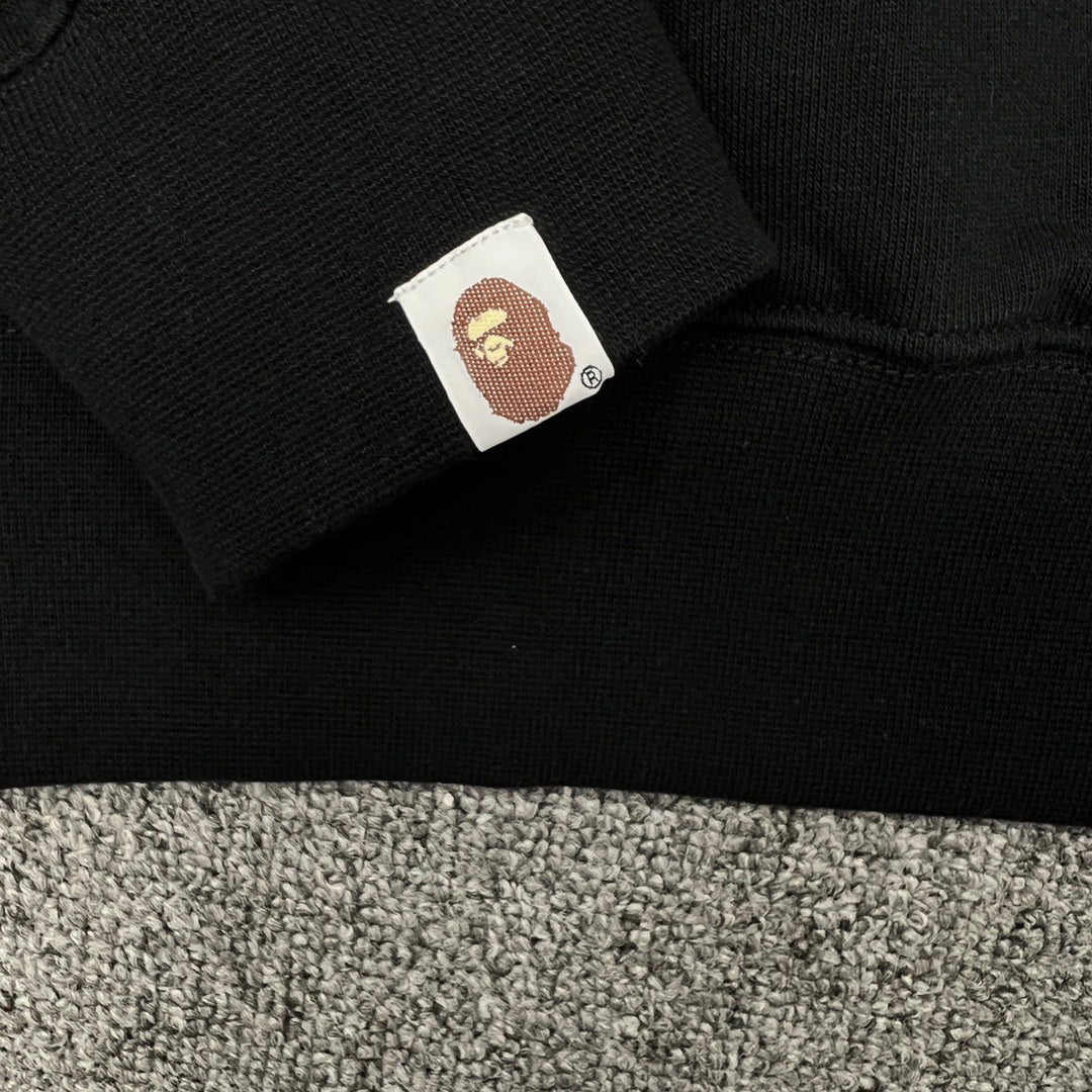 BAPE ABC Camo Ape Head "By Bathing Ape" Crewneck Sweatshirt - Gray / Black