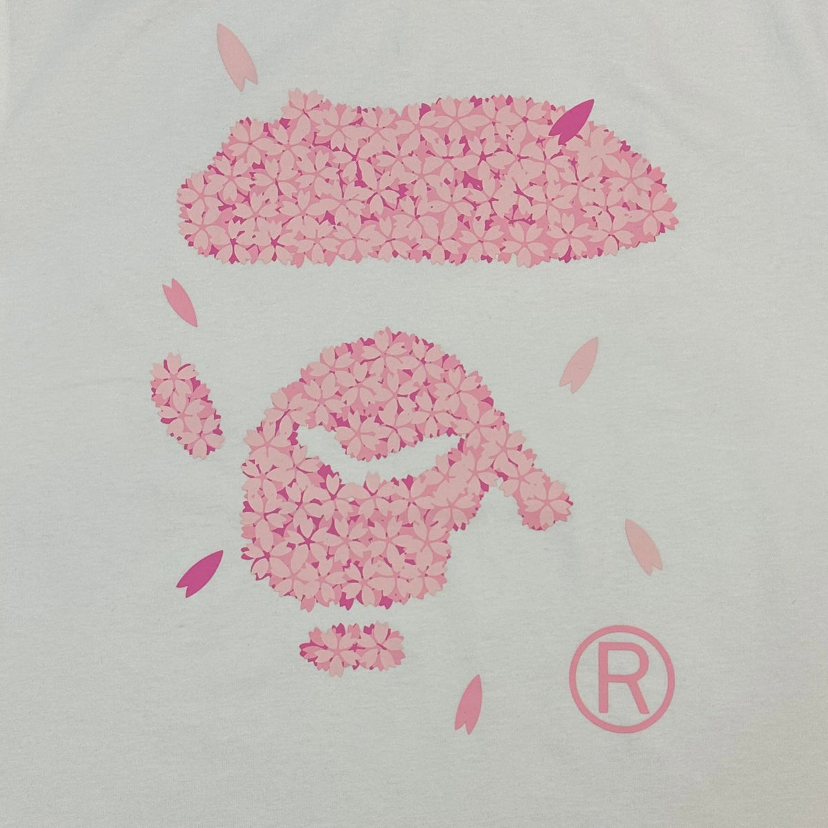 BAPE SS25 Sakura Blossom Ape Head Oversized Heavyweight Unisex T-Shirt