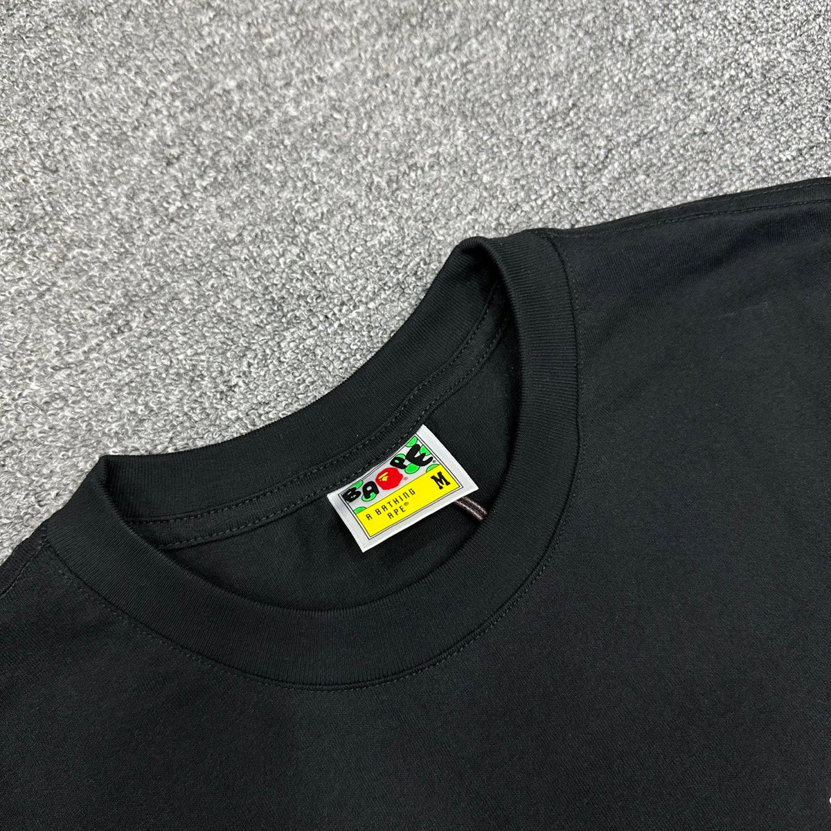 BAPE SS25 Back to School "1993" Camo-Fill College Logo Left Chest Oversized Heavyweight Unisex T-Shirt