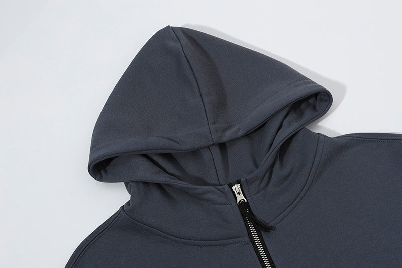 Stone Island Compass Badge Triple-Zip Full-Zip Hoodie Sweatshirt