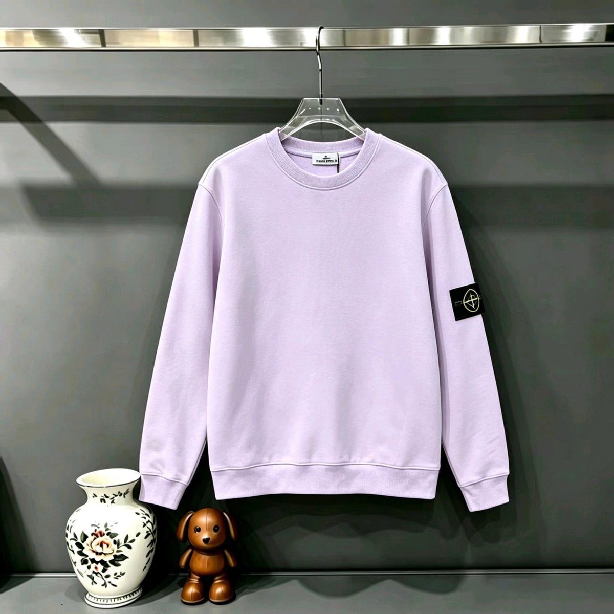 Stone Island Classic Compass Badge Crewneck Sweatshirt