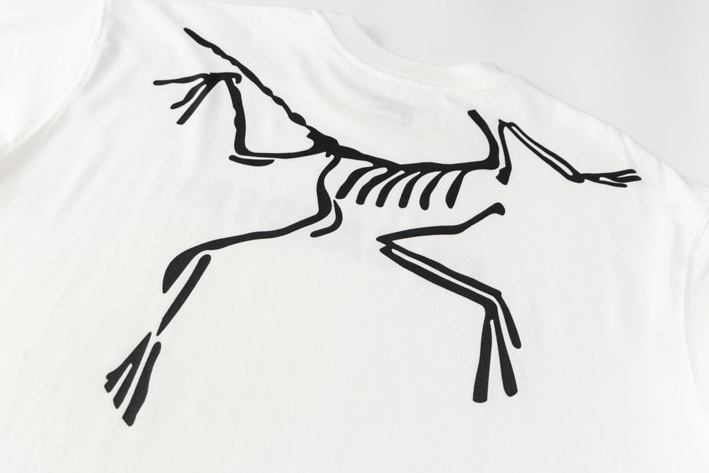 Jil Sander+ Front Logo Back Fossil Skeleton Graphic SS T‑Shirt