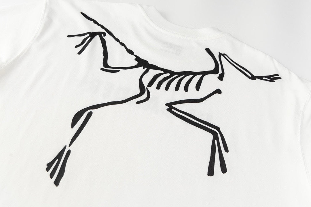 Jil Sander+ Front Logo Back Fossil Skeleton Graphic SS T‑Shirt