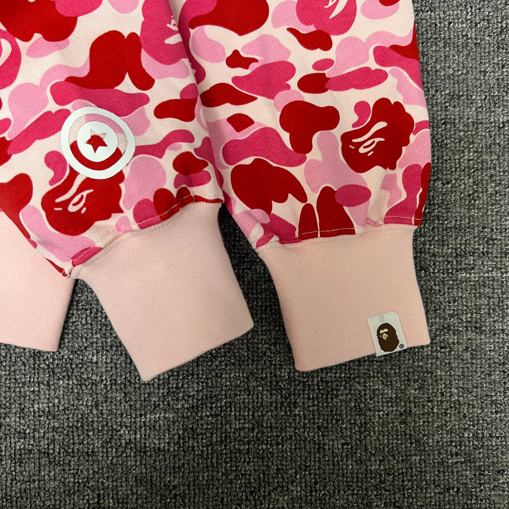 BAPE ABC Camo Shark Full-Zip Hoodie — Green / Pink / Blue