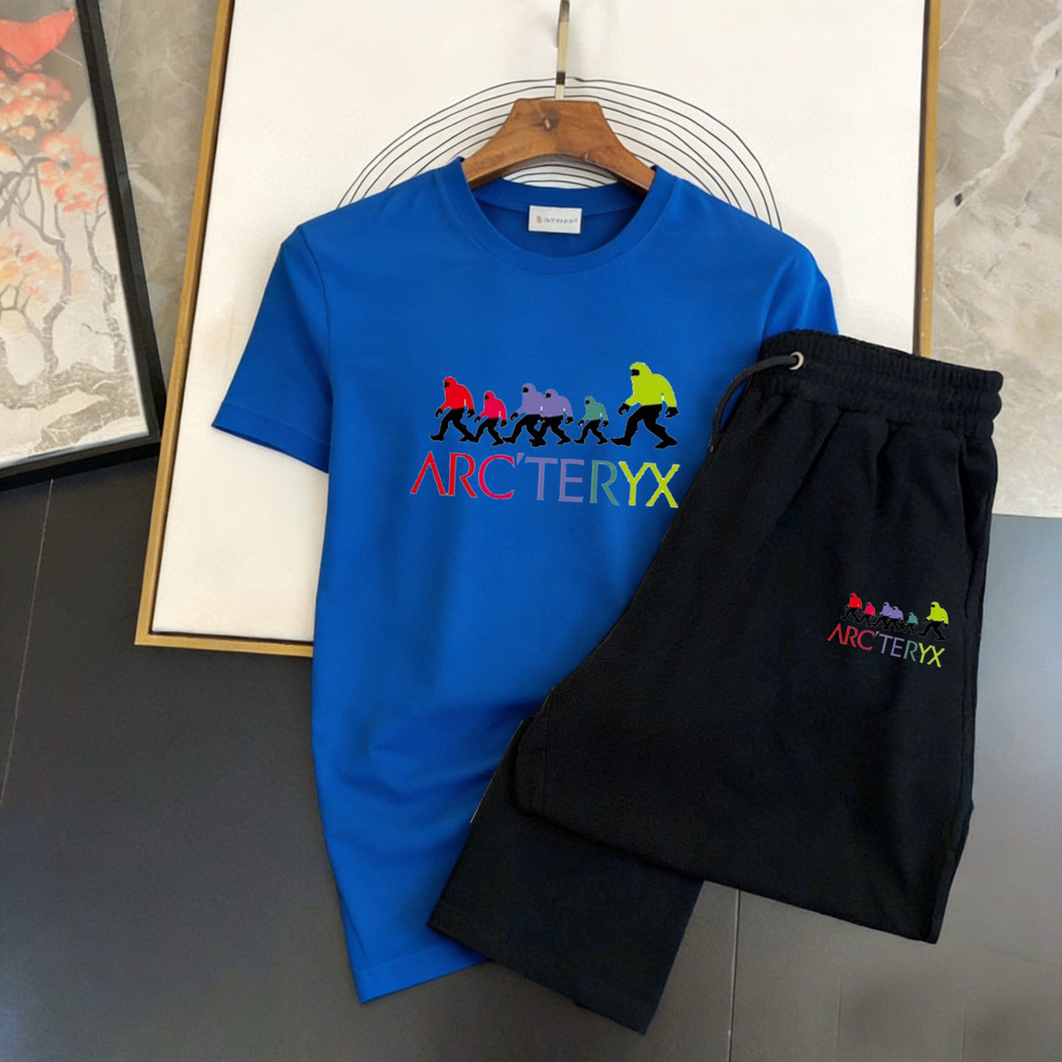 Arc'teryx Evolution Graphic T‑Shirt & Shorts Set Unisex Outfit