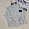 Stone Island Lightweight Sun-Protection Overshirt with Compass Badge Sleeve Patch