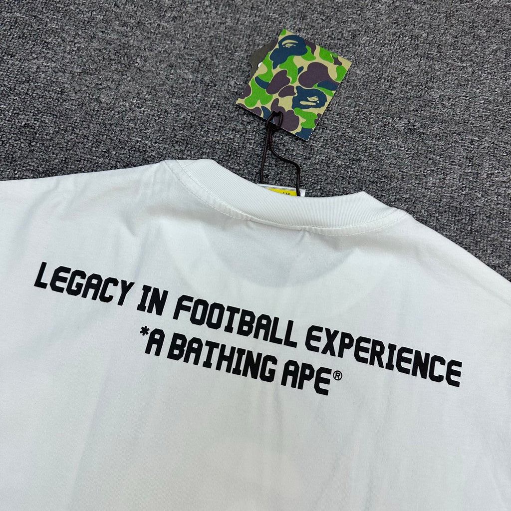 BAPE × CR7 LIFE FW25 Halftone Green Camo Ape Head Oversized Heavyweight Unisex T-Shirt