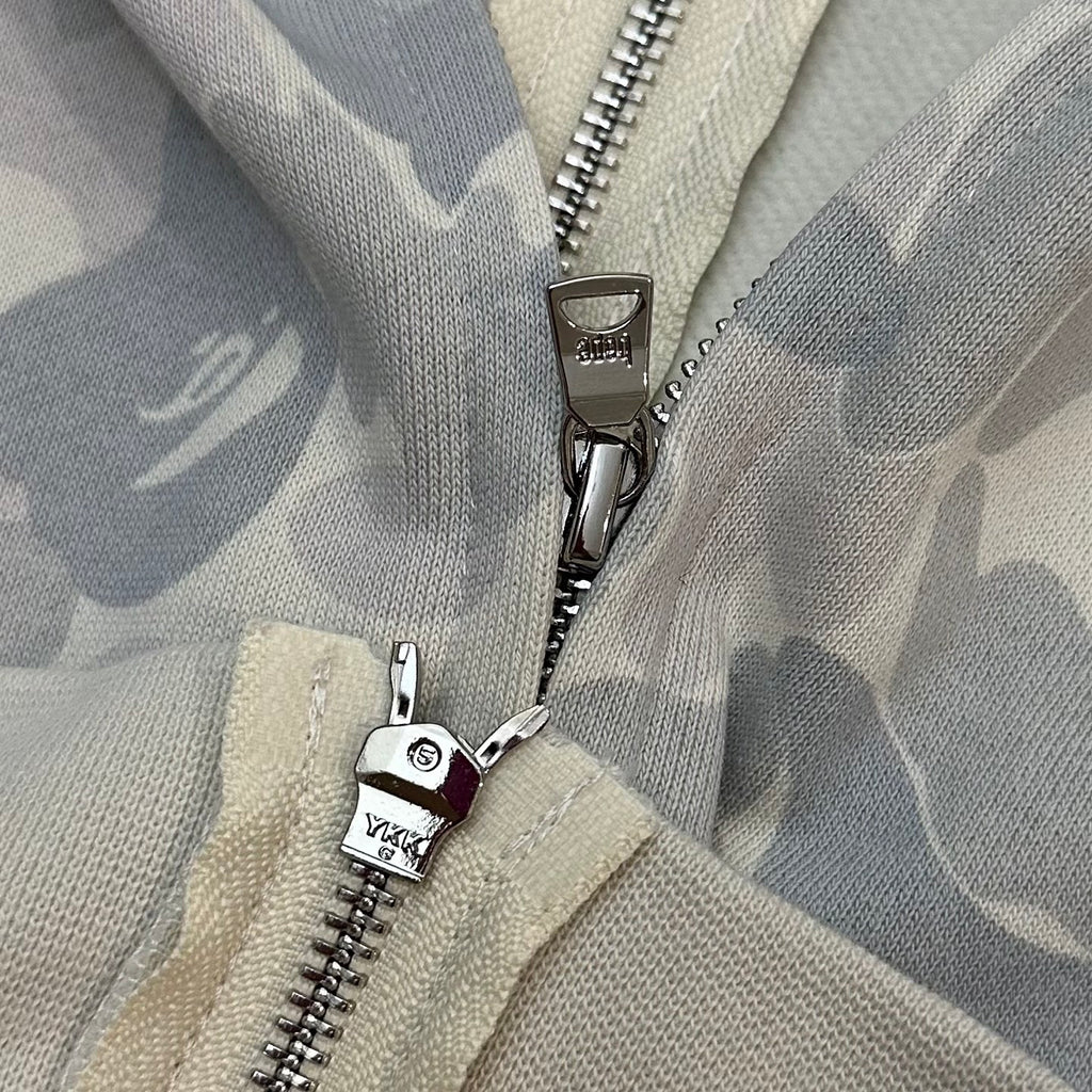 BAPE FW24 Ice Grey ABC Camo Shark Full-Zip Hoodie - Harajuku PACK Limited