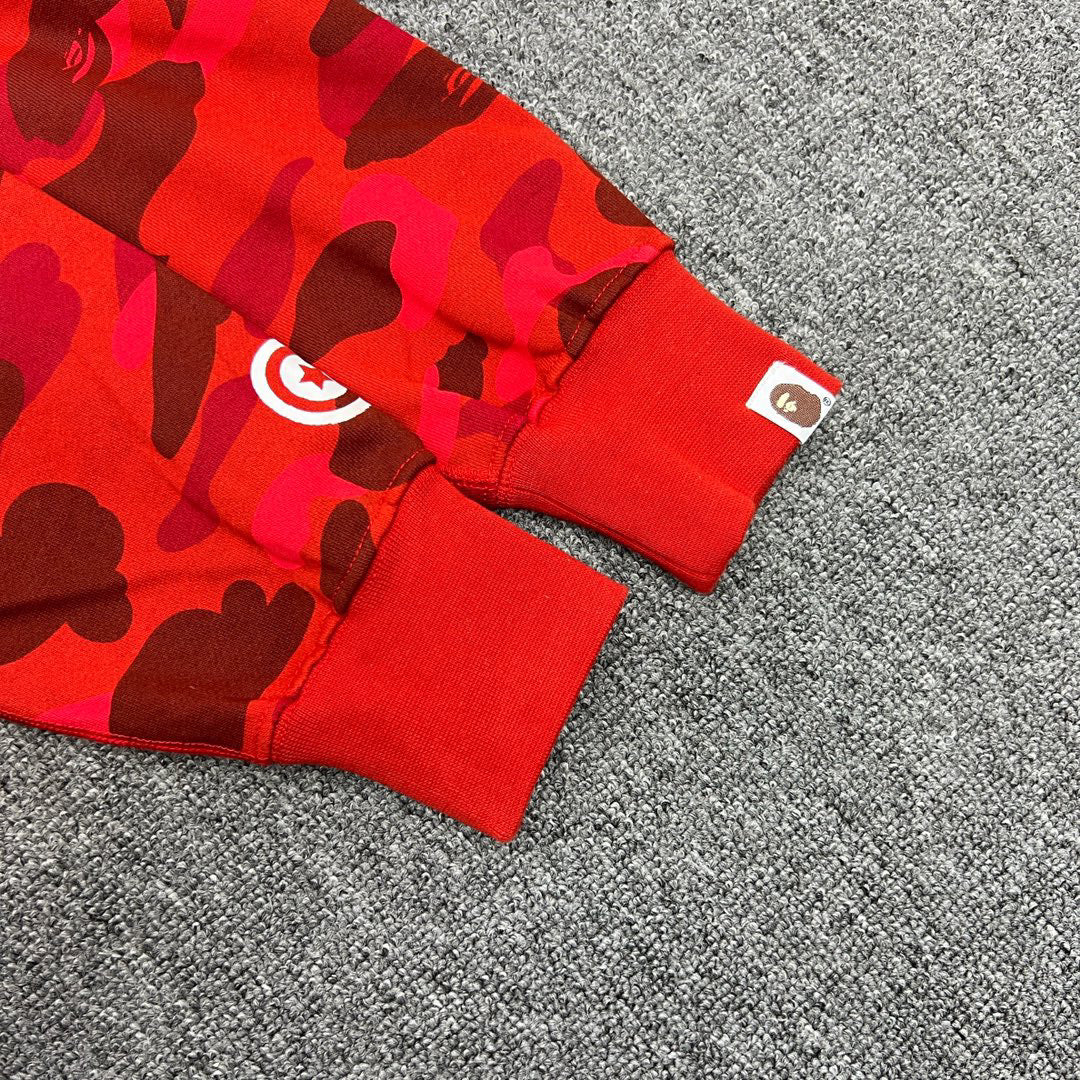 BAPE Shark Full-Zip Double Hood Camo Hoodie