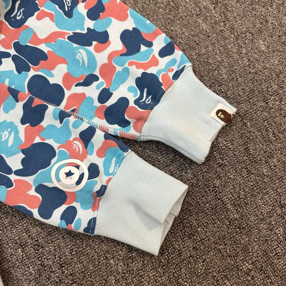 BAPE PA Series Coral Blue ABC Camo Shark Full-Zip Hoodie - Hangzhou City Limited