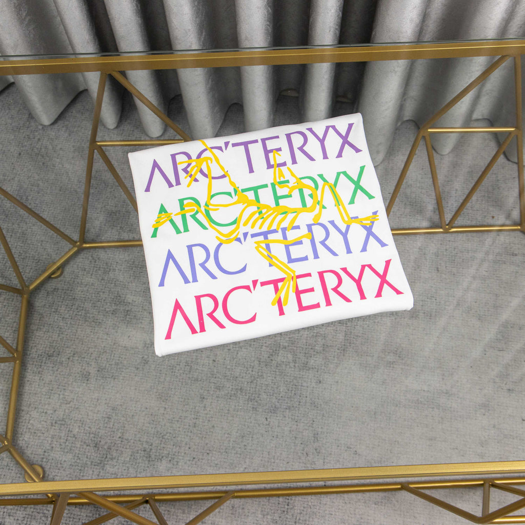 Arc'teryx Rainbow Multi-Color Logo Print Oversized T-Shirt