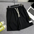 Stone Island Cotton Fleece Sweat Shorts with Elasticated Drawstring Waist