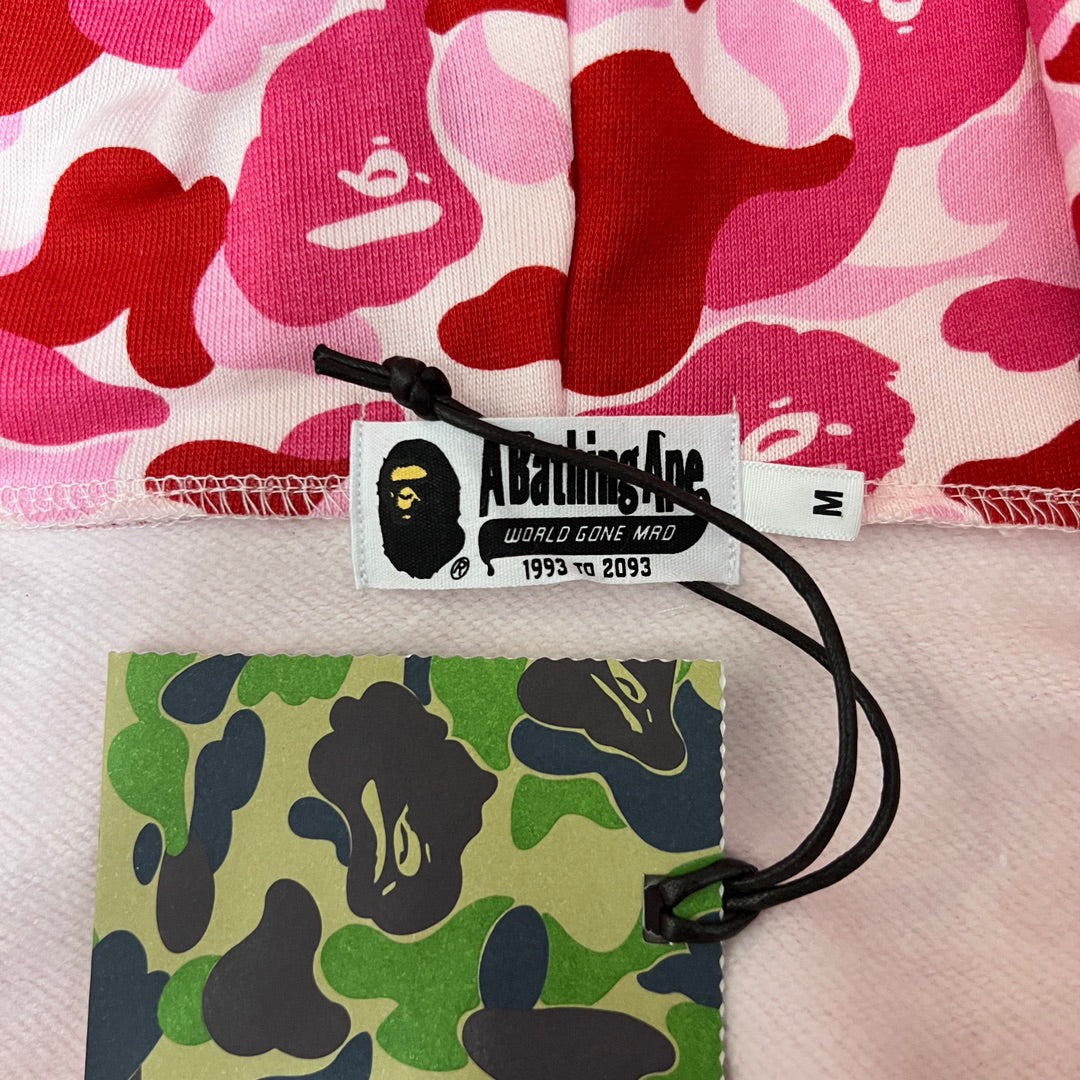 BAPE ABC Camo Shark Full-Zip Hoodie — Green / Pink / Blue