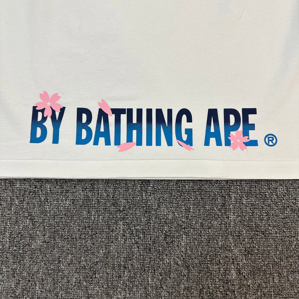 BAPE SS25 Sakura Blossom Ape Head Oversized Heavyweight Unisex T-Shirt