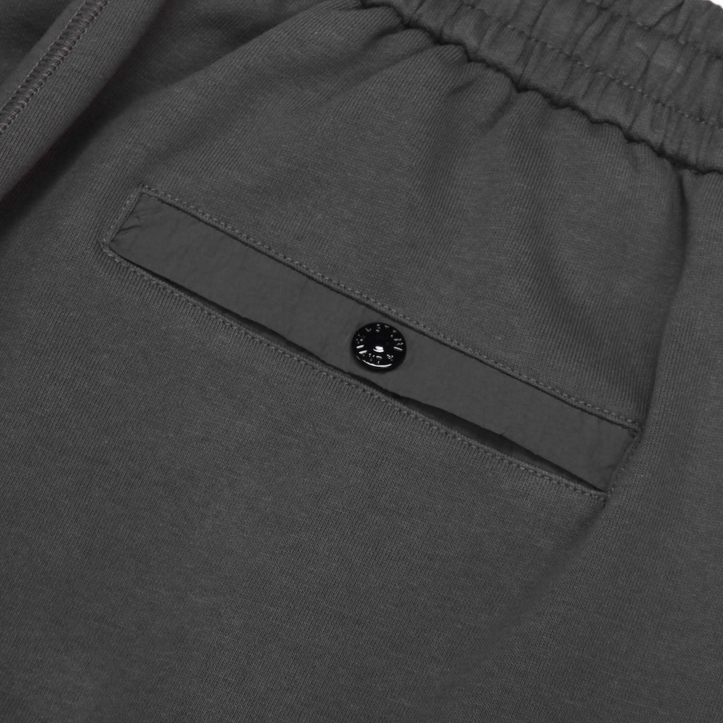 Stone Island Cargo Jogger Pants with Right Thigh Nylon Curved Flap Zip Pocket and Compass Badge