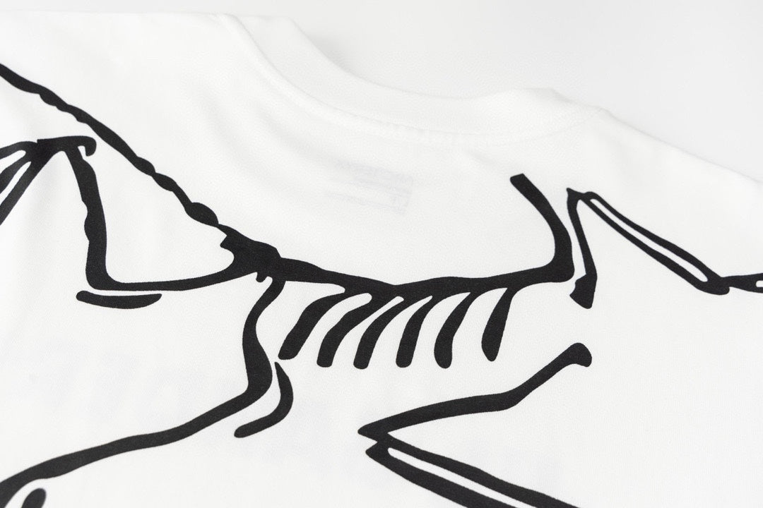 Jil Sander+ Front Logo Back Fossil Skeleton Graphic SS T‑Shirt