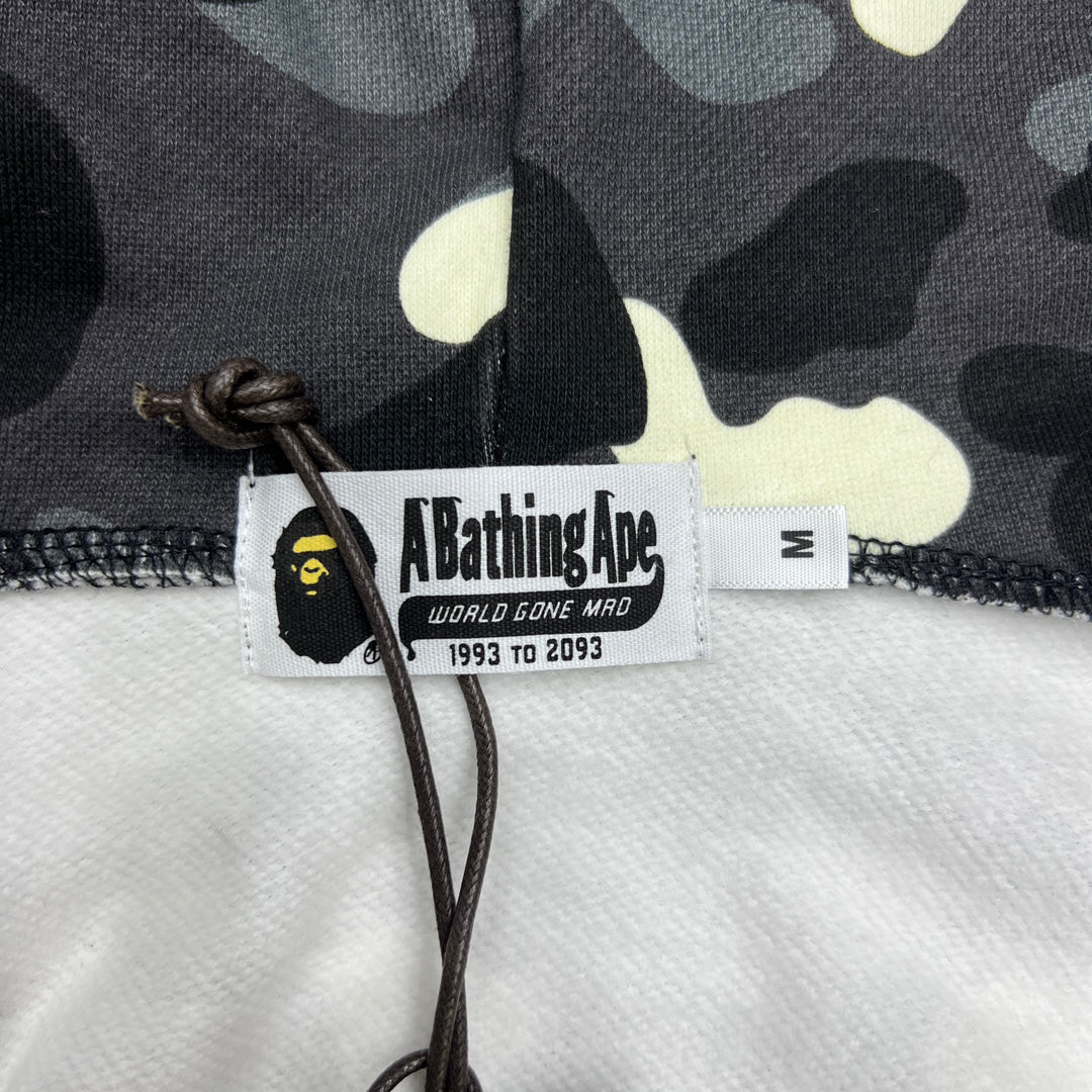 BAPE City Camo Glow + Holographic Shark Full-Zip Hoodie - Gray / Black
