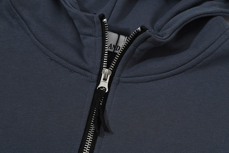 Stone Island Compass Badge Triple-Zip Full-Zip Hoodie Sweatshirt