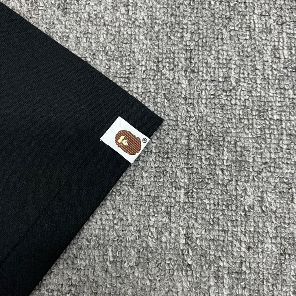 BAPE × Hot Wheels Collab Ape Head Sticker-Fill Badge Print Tee Oversized Unisex T-Shirt