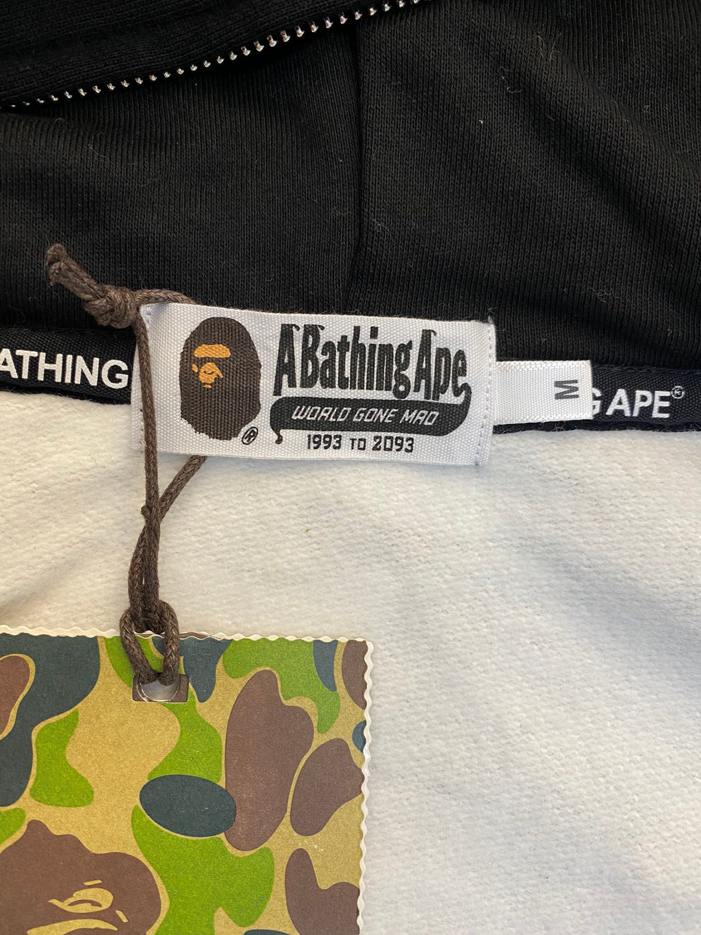 BAPE Shark Full-Zip Double Hood Glow-in-the-Dark City Camo Hoodie